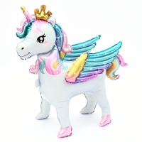 Шар фольгированный 26" &laquo;Единорог с крыльями&raquo;, под воздух