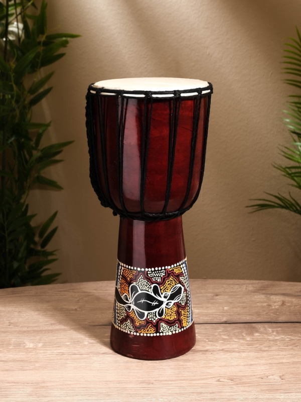 Сувенирный музыкальный инструмент "Барабан Джембе" махагон, 18х18х40 см