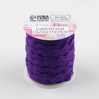 Тесьма декоративная &laquo;Вьюнчик&raquo;, 5 мм &times; 27 м &plusmn; 1 м, цвет фиолетовый №35