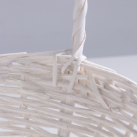 Корзина 27х23х12х9х28см, ива, белая