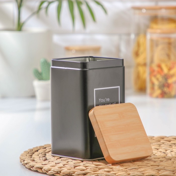 Банка для сыпучих продуктов &laquo;Lifestyle чай&raquo;, 9&times;9&times;15 см