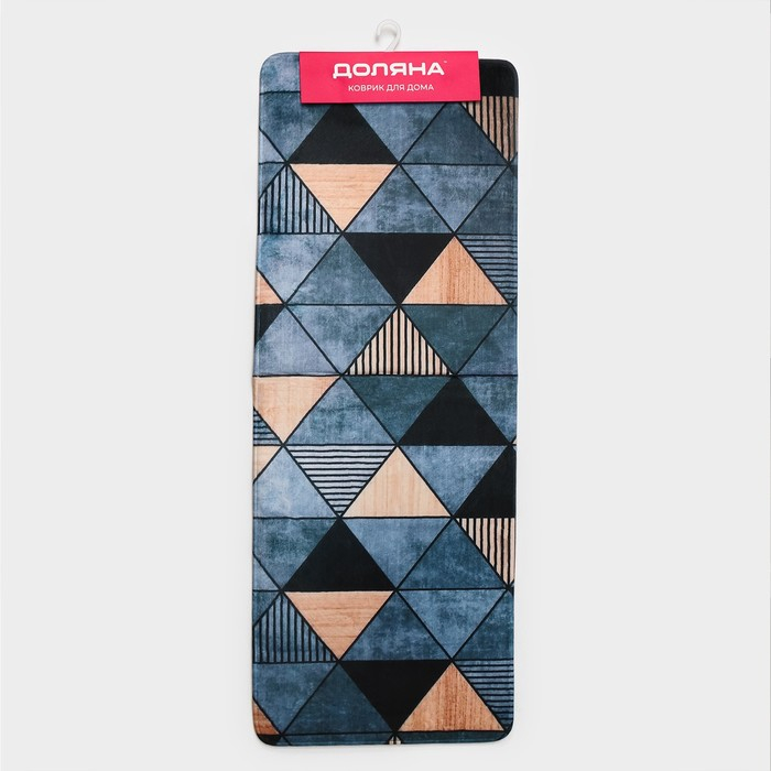 Коврик для ванной и туалета Доляна &laquo;Грэй&raquo;, 45&times;120 см