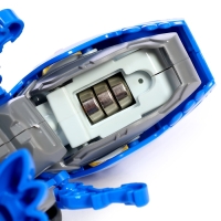 Электронный конструктор динозавр &laquo;Динобот&raquo;, со звуком и подсветкой, на батарейках, цвет МИКС