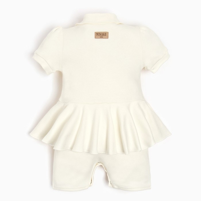 Боди-платье детское MINAKU, цвет экрю, рост 62-68 см