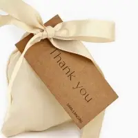Мешочек подарочный из хлопка &laquo;Спасибо&raquo;, 7 х 9 см +/- 1.5 см