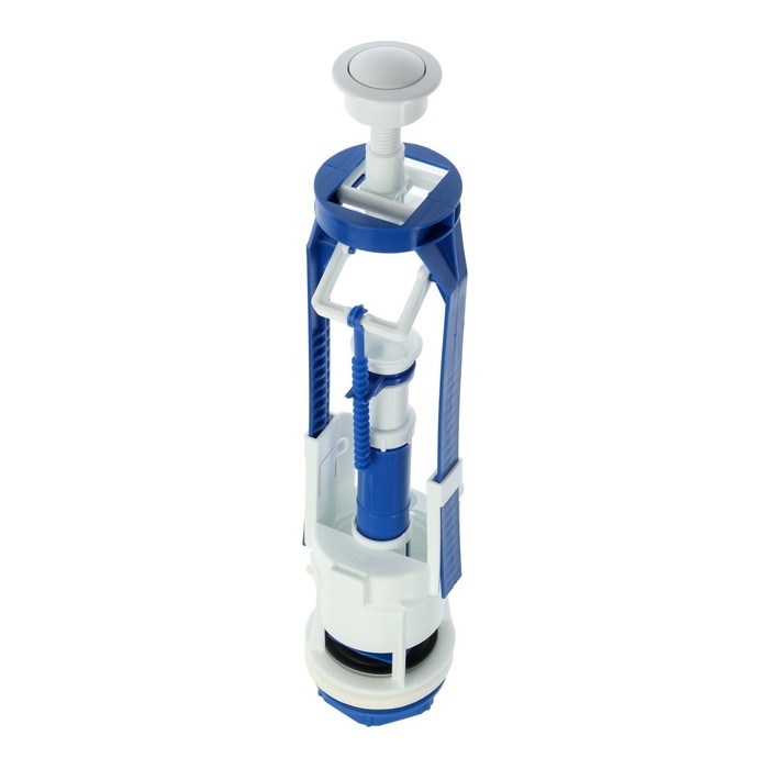 Клапан сливной для бачка унитаза Клапан сливной для бачка унитаза "РБМ" КВ-16.2, одноуровневая кнопка белая