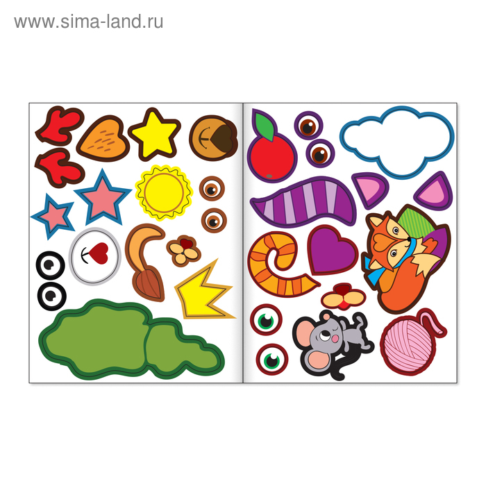 Наклейки развивающие набор &laquo;Наклей-ка&raquo;, 7 шт. по 12 стр.