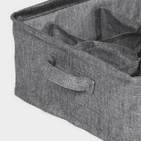 Органайзер для хранения белья Доляна My Basket, 9 ячеек, 28&times;28&times;12 см, цвет серый