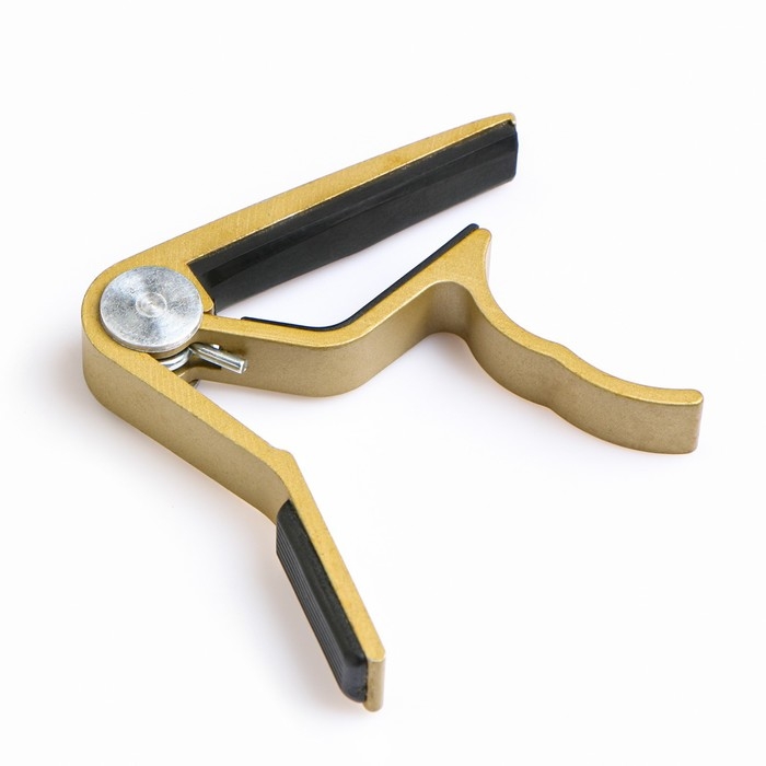 Каподастр гитарный Music life, золотой Каподастр гитарный Music life, золотой