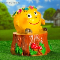 Садовая фигура "Колобок с венком" 45х35х35см Садовая фигура "Колобок с венком" 45х35х35см