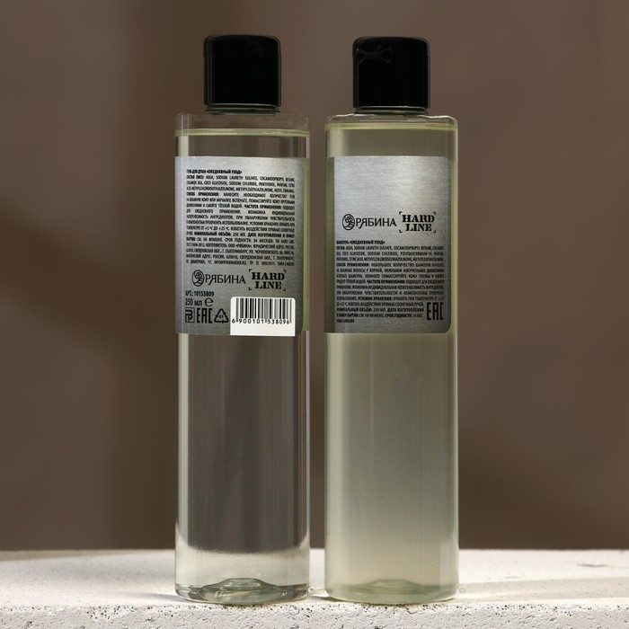 Подарочный набор косметики REALY STRONG, гель для душа 250 мл и шампунь для волос 250 мл, HARD LINE Подарочный набор косметики REALY STRONG, гель для душа 250 мл и шампунь для волос 250 мл, HARD LINE
