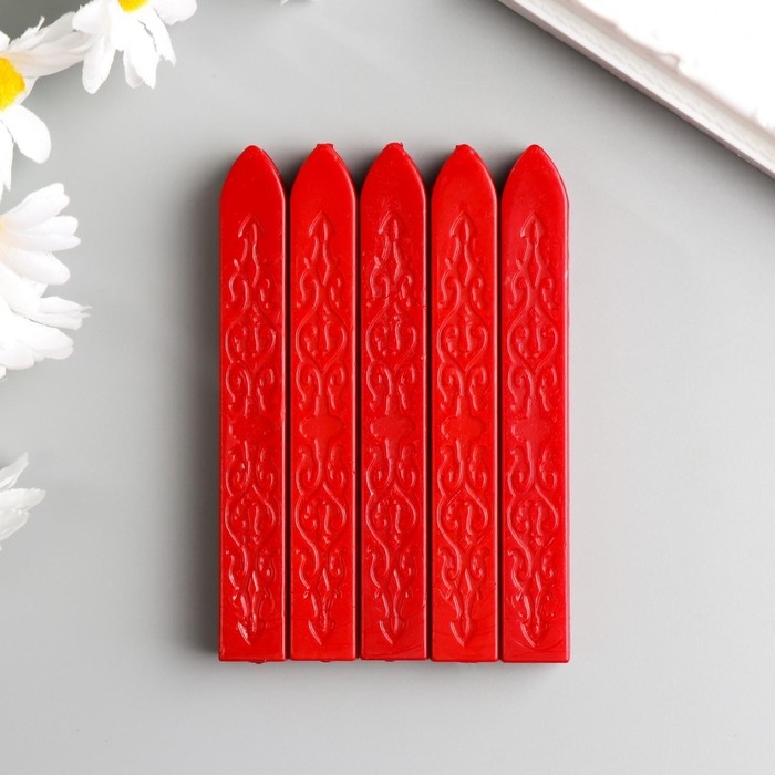 Сургуч для печати Сургуч для печати "Красный" МИКС набор 5 шт 9х1х1 см