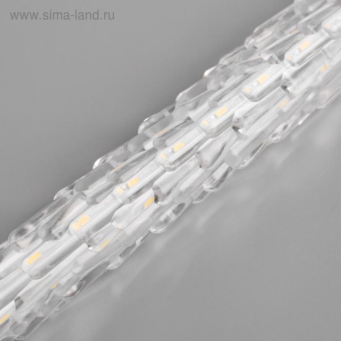 Гирлянда &laquo;Сосульки рифленые&raquo; 2.5 &times; 0.3 м, IP65, прозрачная нить, 192 LED, свечение мульти с эффектом стекания, 12 В