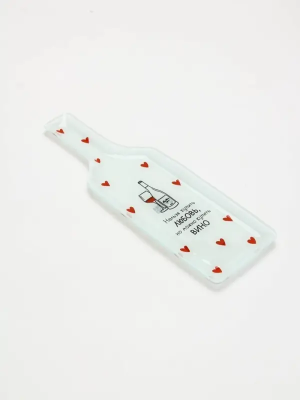 Тарелка в форме бутылки &laquo;Любовь&raquo;, 11.3&times;34.5 см