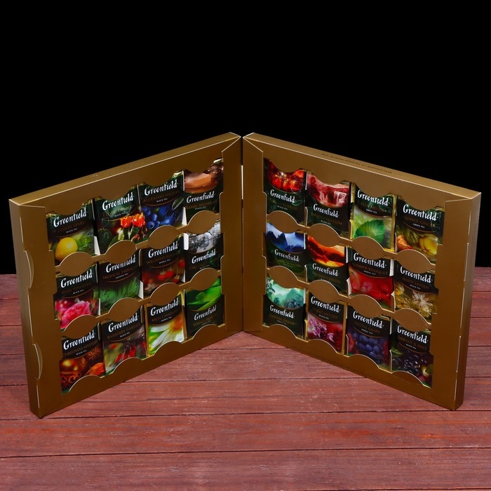 Набор чая Гринфилд Premium Tea 24 вида (96 пакетиков х 1,8 г) Набор чая Гринфилд Premium Tea 24 вида (96 пакетиков х 1,8 г)