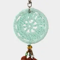 Брелок "Ловец снов" 19 см, цв. голубой