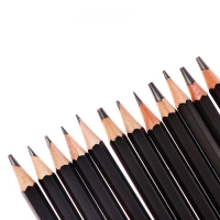 Набор карандашей чернографитных 12 штук (14В, 12В, 10В, 8В, 6В, 4В, 3В, 2В, В, НВ, Н, 2Н)