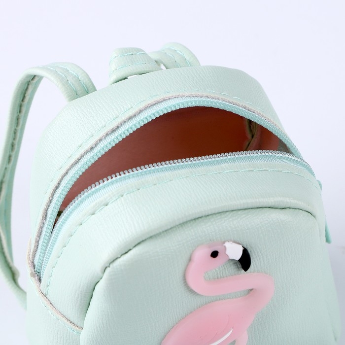 Сумка для куклы «Фламинго», цвет зелёный Сумка для куклы «Фламинго», цвет зелёный