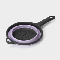 Дуршлаг складной Доляна &laquo;Волна&raquo;, d=20 см, цвет сиреневый