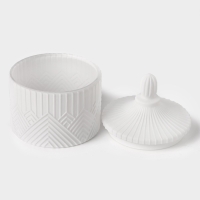 Сахарница "Chess. Queen", цвет белый, 400 мл, 10,5х10,5х13,7 см