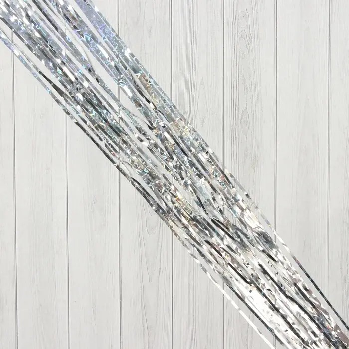 Дождик новогодний &laquo;Зимнее волшебство. Мерцание звёзд&raquo;, b-9 см, L-150см, серебро