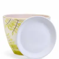 Горшок цветочный поддоном  8 л,  керамика, Тропики (М)