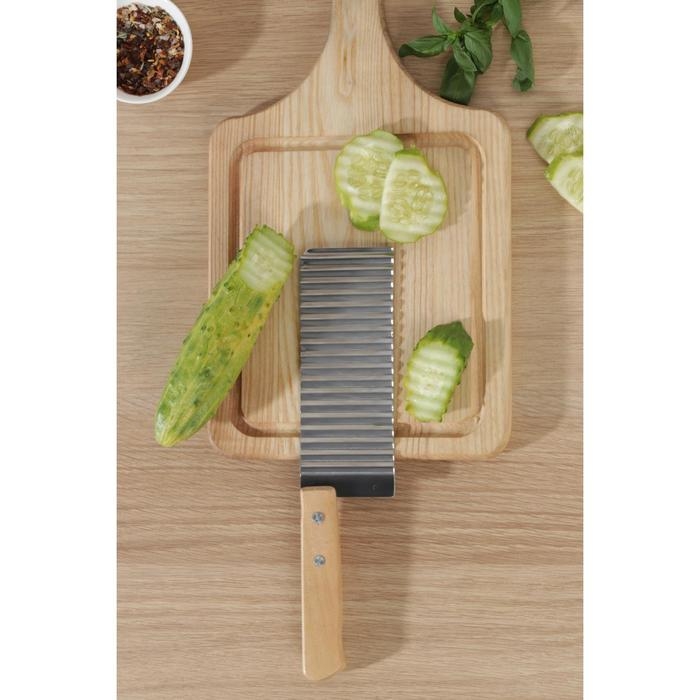 Нож для фигурной резки Доляна, 27&times;6 см, цвет серебристый