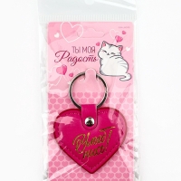 Брелок для ключей кожзам женский «Улыбнись», 6,1 х 9 см Брелок для ключей кожзам женский «Улыбнись», 6,1 х 9 см