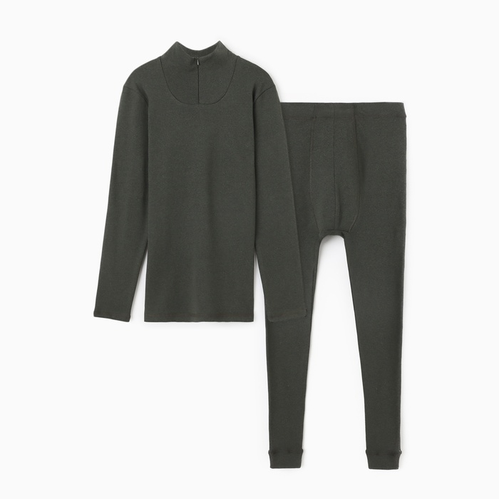 Комплект мужской термо (фуфайка кальсоны), цвет хаки, р-р 50 Комплект мужской термо (фуфайка кальсоны), цвет хаки, р-р 50