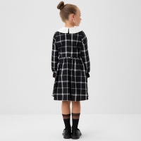 Платье детское KAFTAN "Клетка", р. 32 (110-116 см), черный Платье детское KAFTAN "Клетка", р. 32 (110-116 см), черный