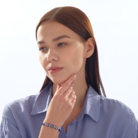 Браслет-оберег &laquo;Глазик&raquo; трио, цвет синий, d=6 см