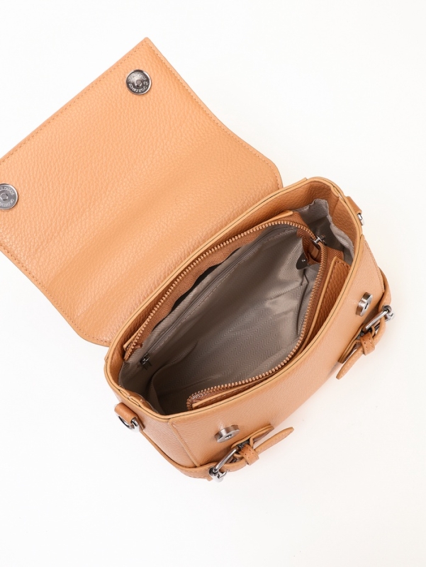 Сумка женская, 22*11*17, отд на молнии, длин ремень, хаки