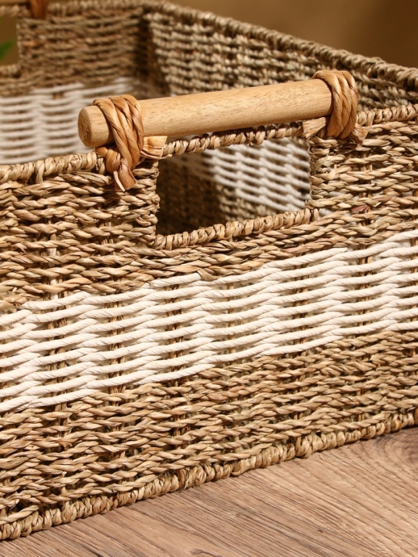 Корзина плетеная 46х31х20 см, сиграсс