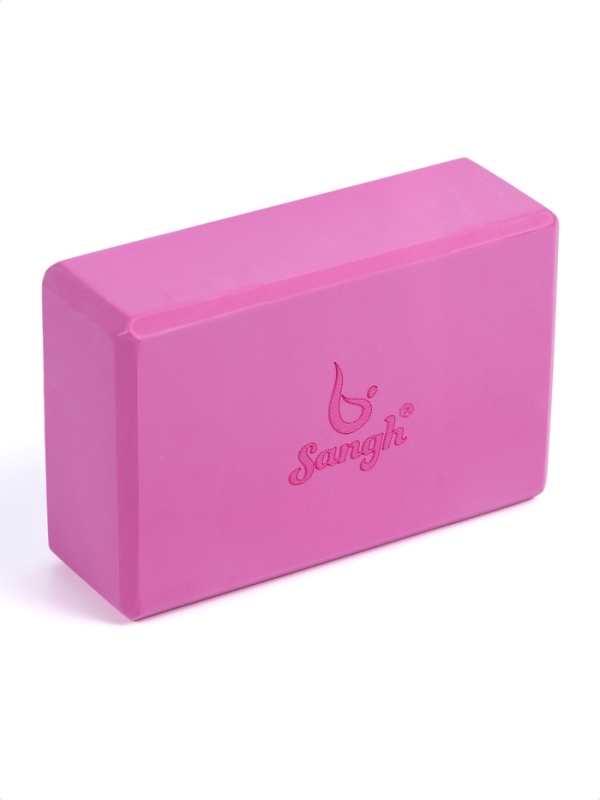 Блок для йоги 23 х 15 х 7,5 см, вес 120 гр, цвет розовый Блок для йоги 23 х 15 х 7,5 см, вес 120 гр, цвет розовый