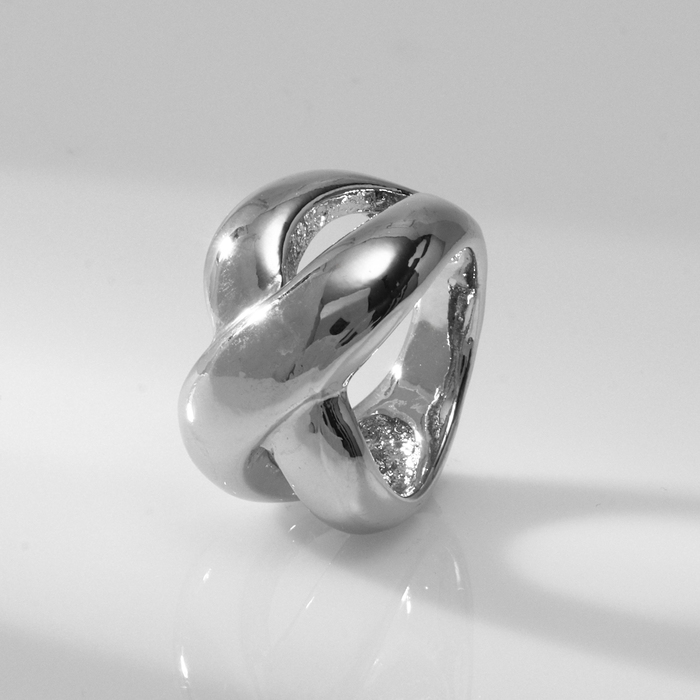 Кольцо металл «Тренд» бесконечность, объём, цвет серебро, размер 18 Кольцо металл «Тренд» бесконечность, объём, цвет серебро, размер 18