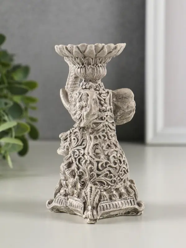 Подсвечник "Слон" высота 12 см, под камень