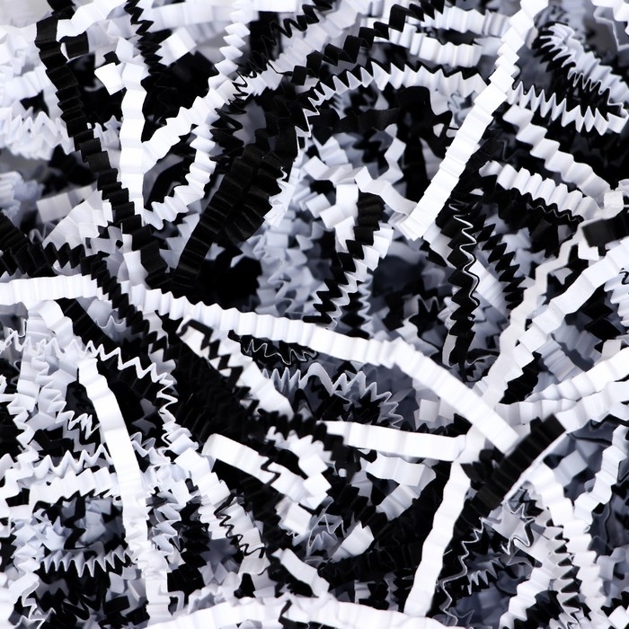 Наполнитель бумажный &laquo;Инь Янь&raquo;, микс, бело-черный, 100 г