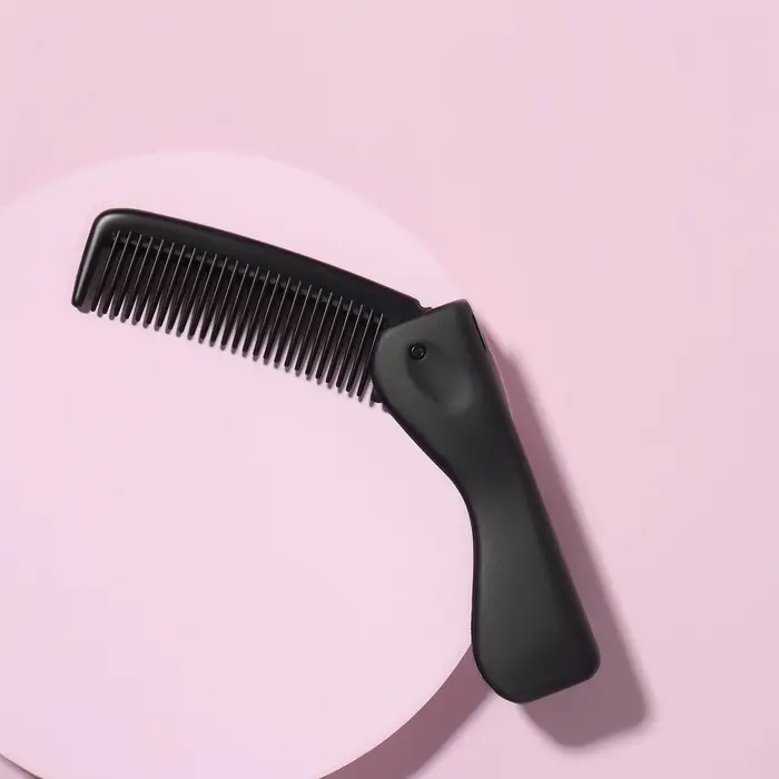 Расчёска складная, 17.5&times;3 (&plusmn;1) см, чёрная