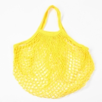 Авоська плетеная сумка, 37 х 20 см, ручка 12 см, клетка 1.5 см, жёлтая