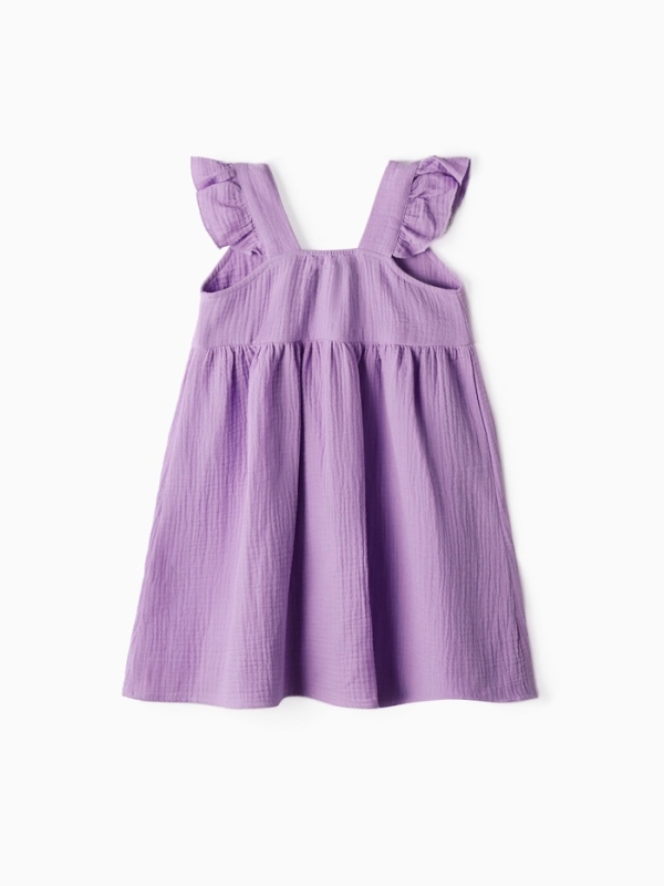 Сарафан из муслина для девочек KAFTAN рост 116, лиловый