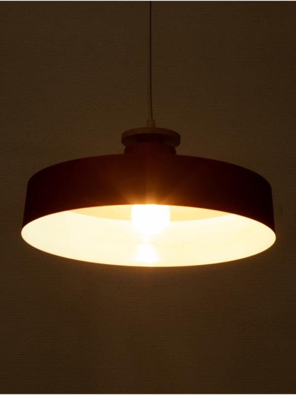 Светильник Timothy 1х40Вт Е27 пр-1м бордовый 32,5х32,5х12см