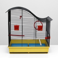 Клетка для попугая "Фиона", 3 яруса, 48 х 38 х 53 см, микс цветов