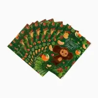 Подарочные пакеты, полиэтилен, набор 10 шт &laquo;Новый год&raquo;