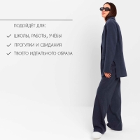 Пиджак женский с боковыми разрезами MIST размер 44-46, цвет синий