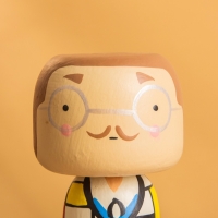 Деревянная кукла кокеши &laquo;Пит&raquo;, 8&times;7.5&times;16 см