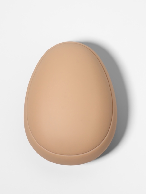 Расчёска массажная «Овал», 9.5×7×4.5 см, матовая, бежевая Расчёска массажная «Овал», 9.5×7×4.5 см, матовая, бежевая