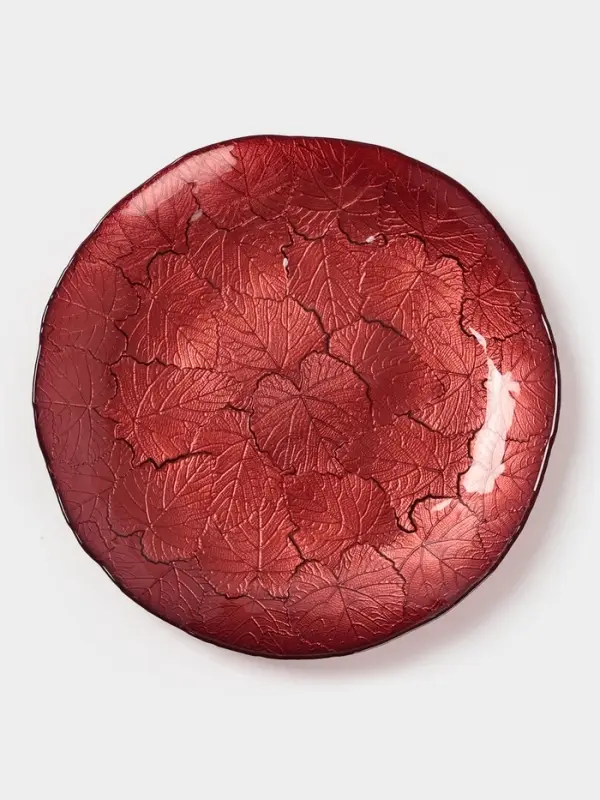 Тарелка "КРАСКИ ОСЕНИ" 21 см, красный цвет