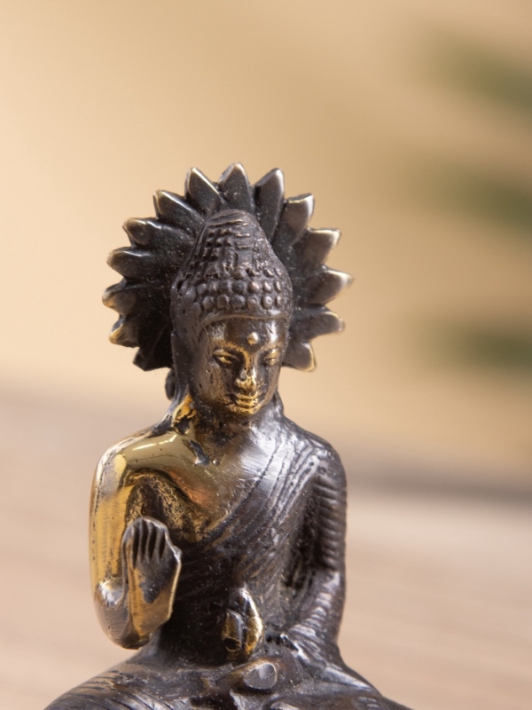 Сувенир бронза "Будда" 4х4х8 см