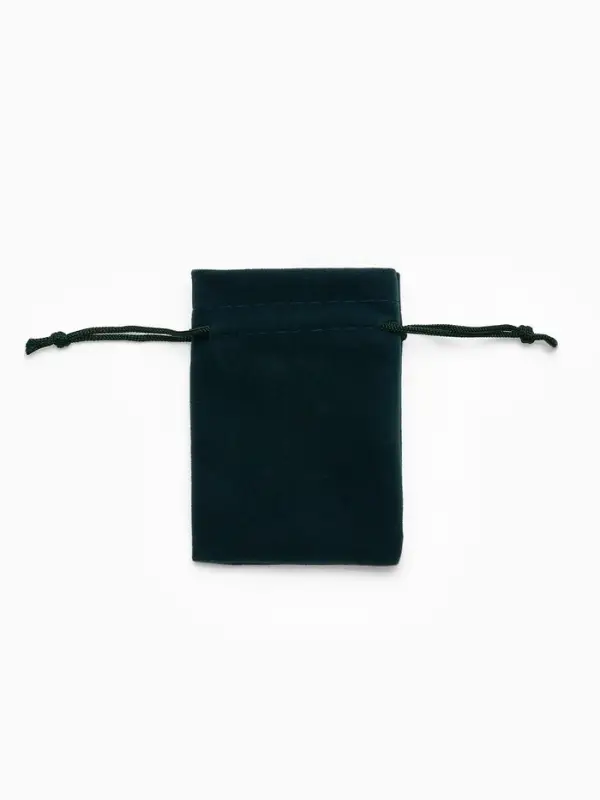 Мешочек бархатный &laquo;Классика&raquo;, 7&times;9 см ( + - 1 см), цвет изумрудный