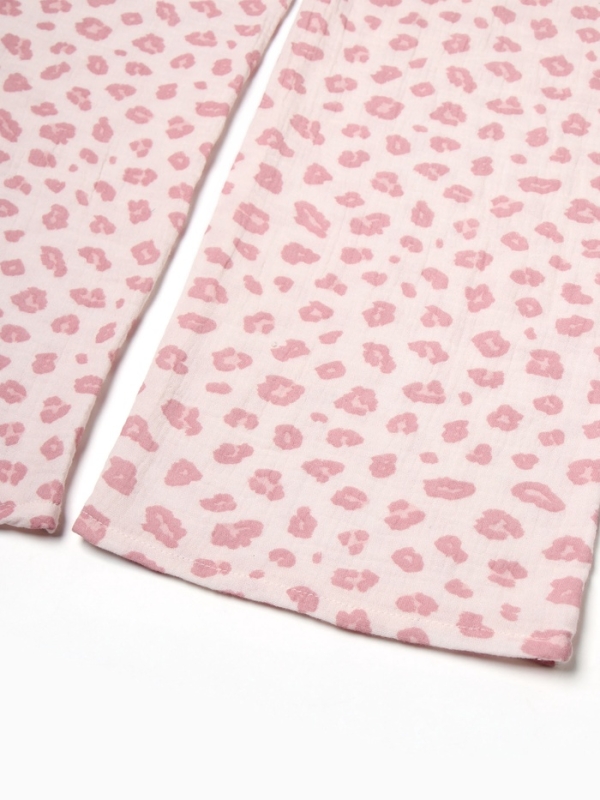 Комплект женский (рубашка, брюки) KAFTAN "Муслин: pink leopard" р. 44-46